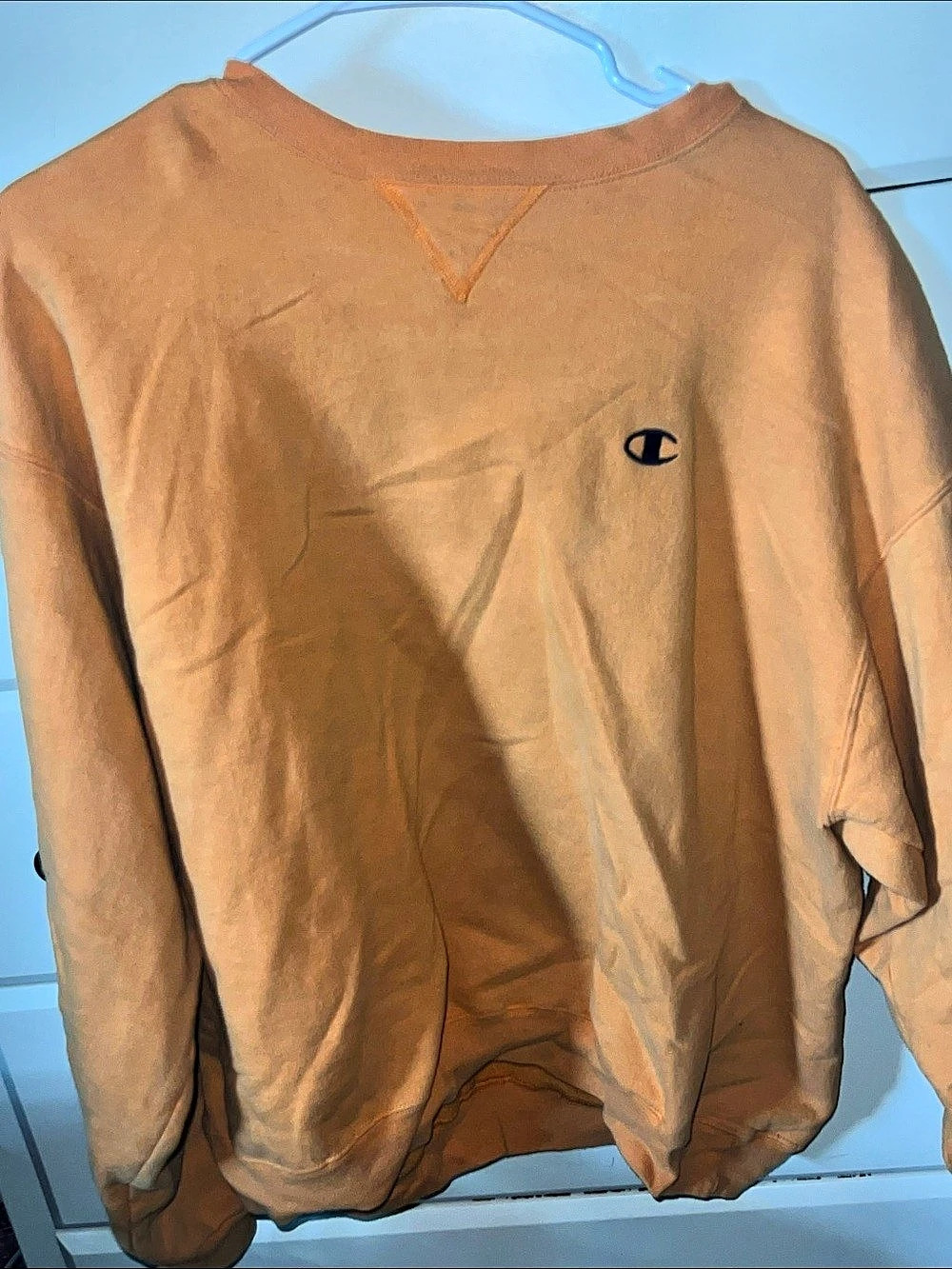 Champion Crewneck Sweatshirt in Orange Like New